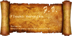 Flesko Veronika névjegykártya